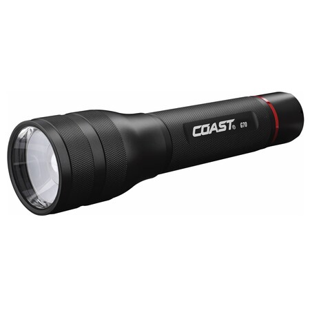 Coast 850 lm Black LED Flashlight AA Battery 21608